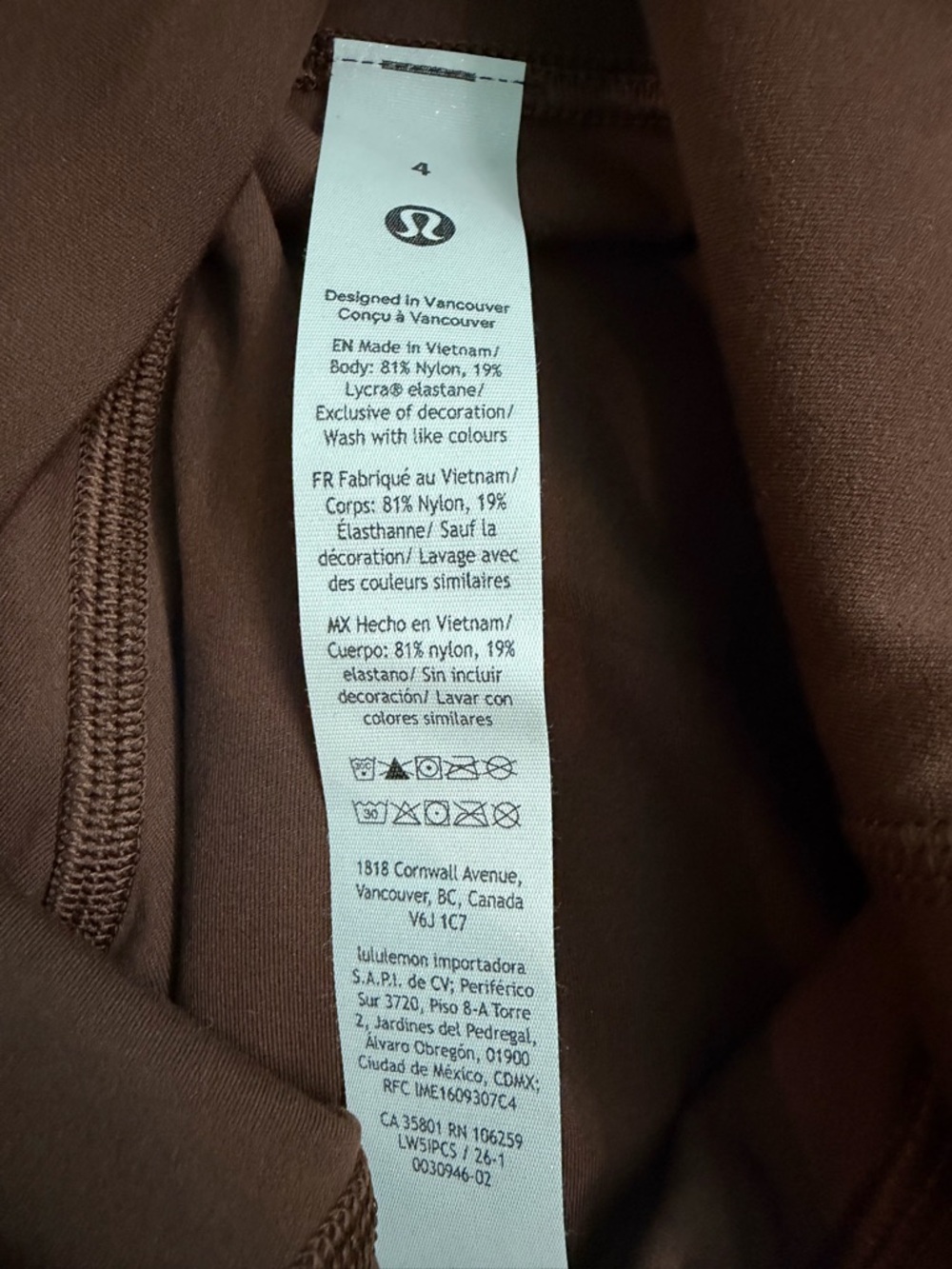 lululemon Align Mini-Flare Brown Leggings - Picture 6 of 7